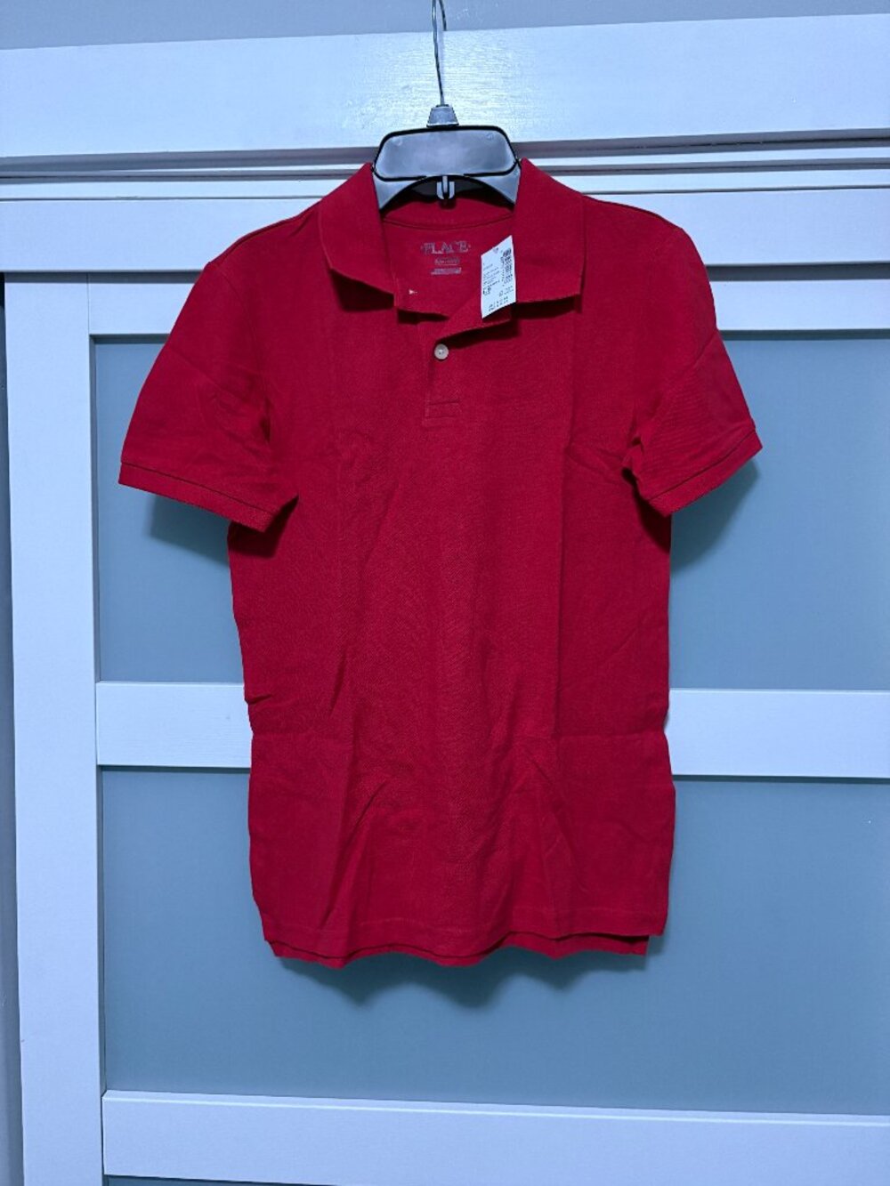 The Children's Place Uniform Red Polo Shirt S/S sz Large 12/14 NWT NEW